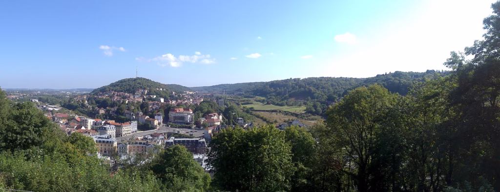 Vue depuis les hauteurs de Longwy-Haut