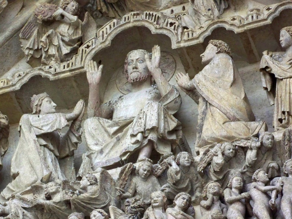 Le tympan central de la cathédrale d’Amiens