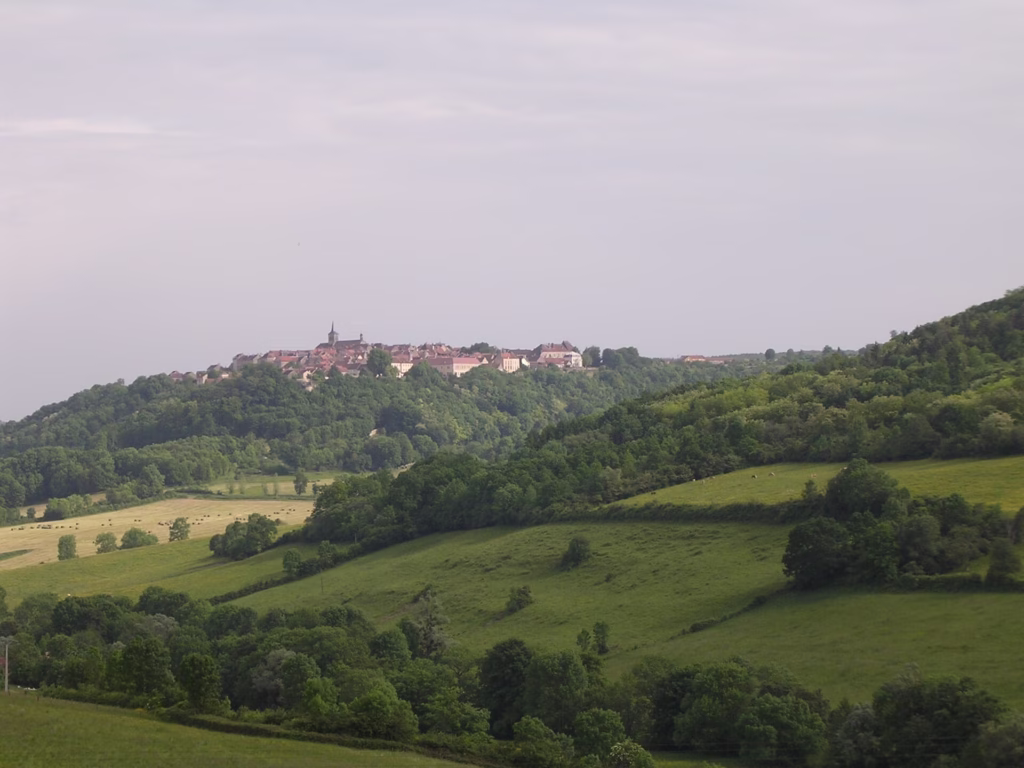 Vue générale du village de Flavigny-sur-Ozerain