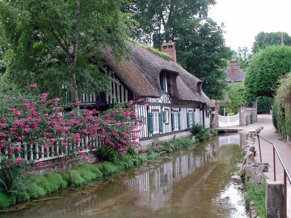 L’abreuvoir le long de la Veules