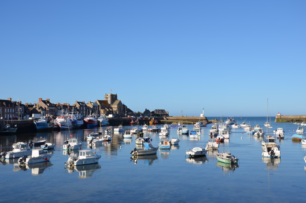 Le port de pêche de Barfleur en Normandie