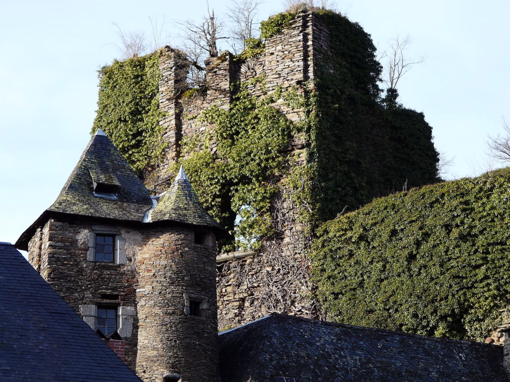 Les ruines du château vicomtal de Ségur-le-Château