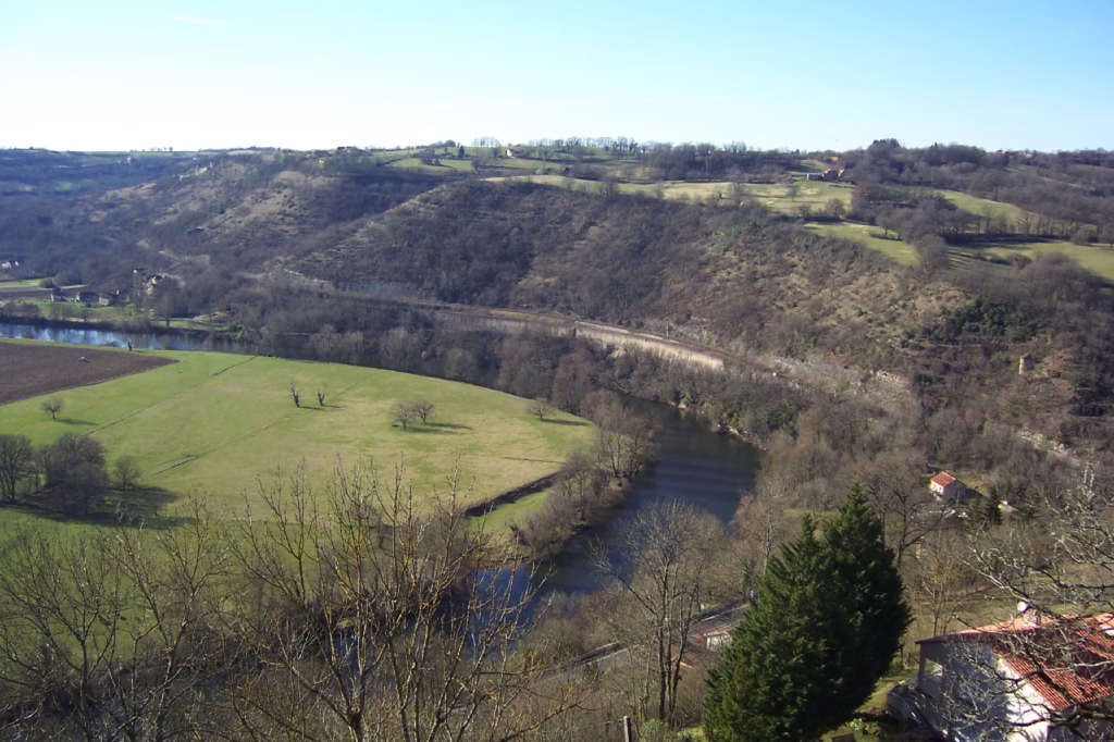 Le méandre du Lot vu de Capdenac-le-Haut