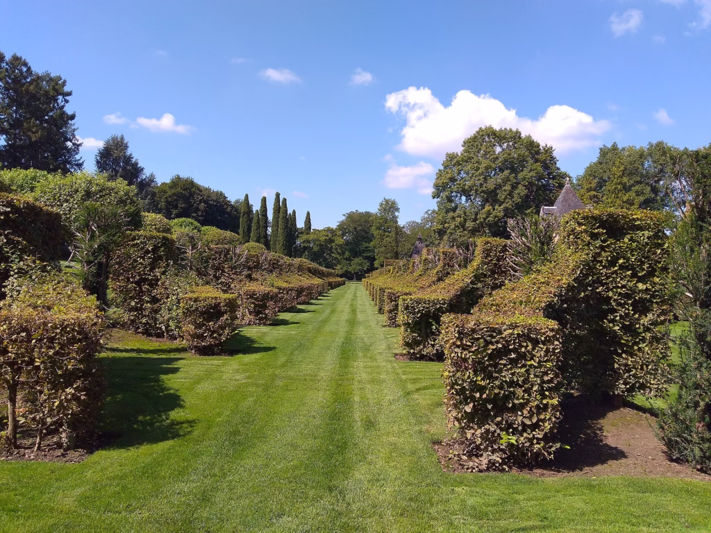 L’allée des Charmes, colonne vertébrale des jardins d’Eyrignac